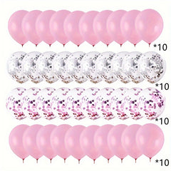 12 inch Latex Sequin Balloon Set for Birthday Wedding Party