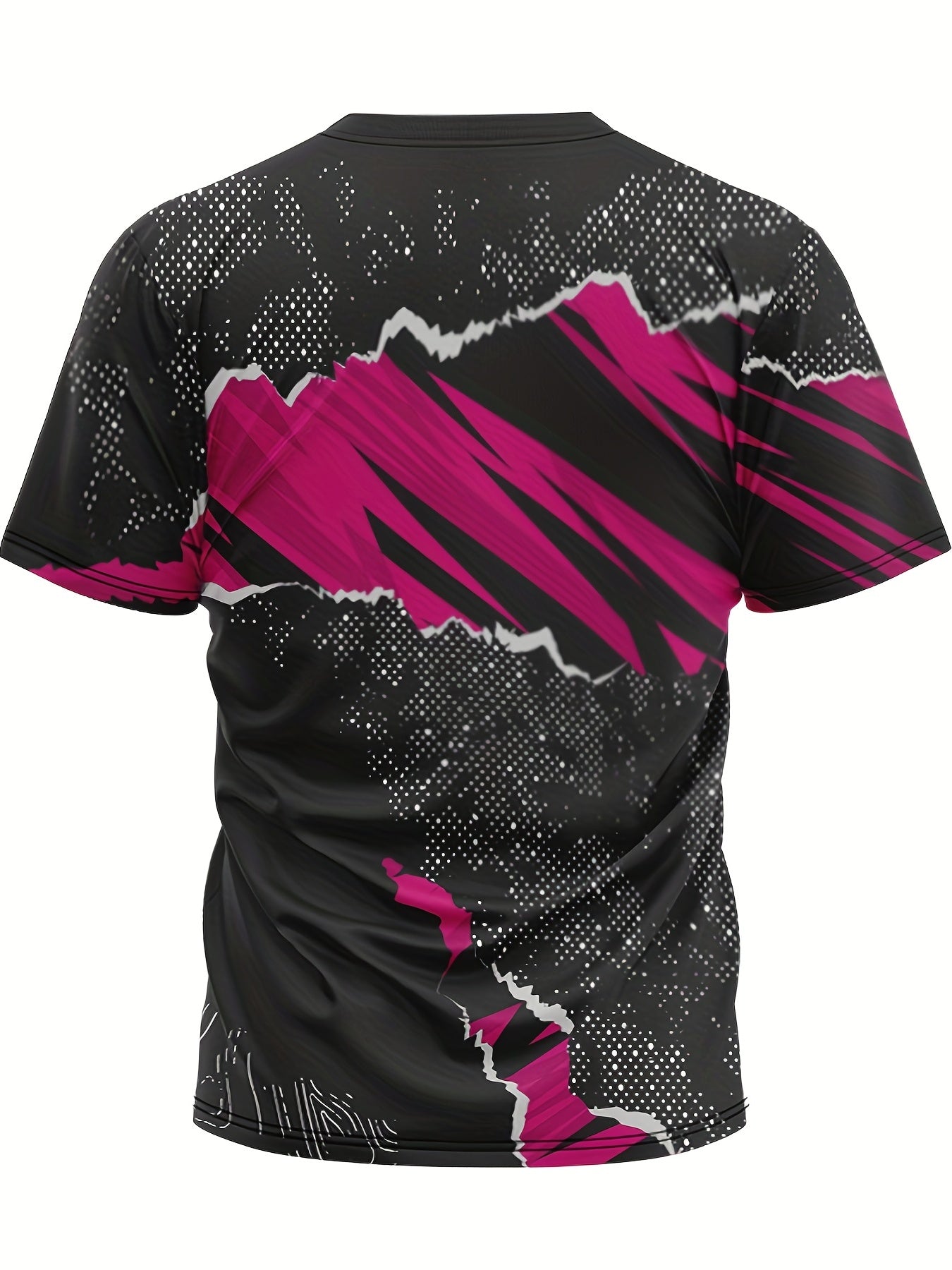 Men's Fashionable T-shirt & Stretch Shorts Set for Outdoor