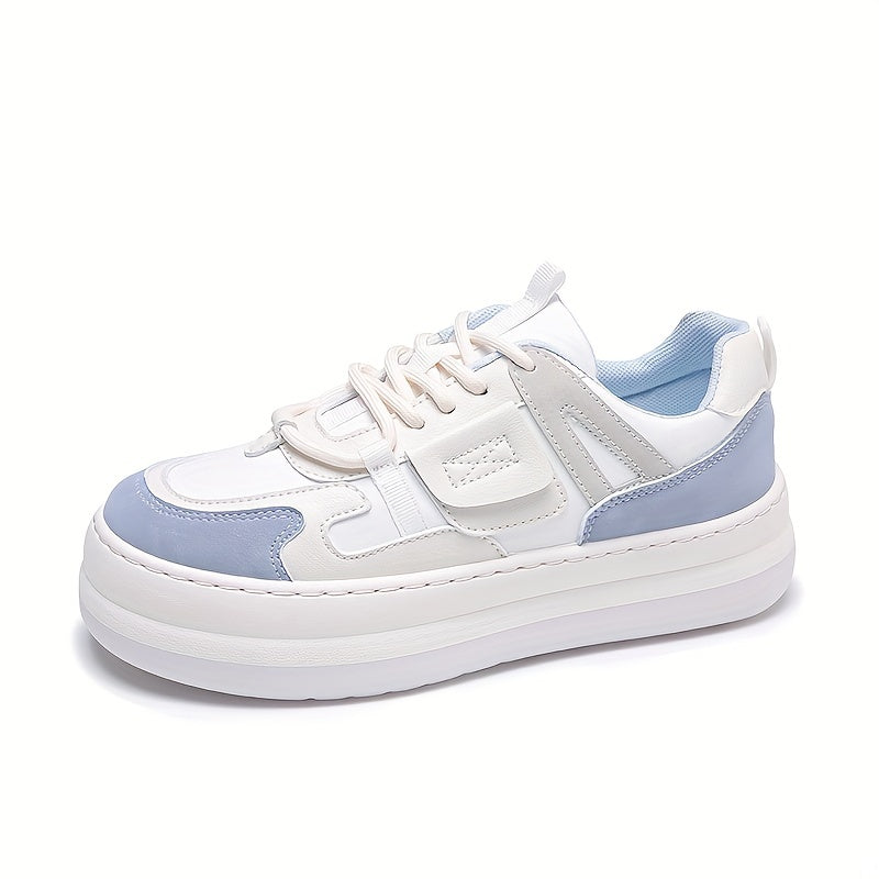 Women's Lace Up Flatform Skate Shoes Non Slip Running Shoes