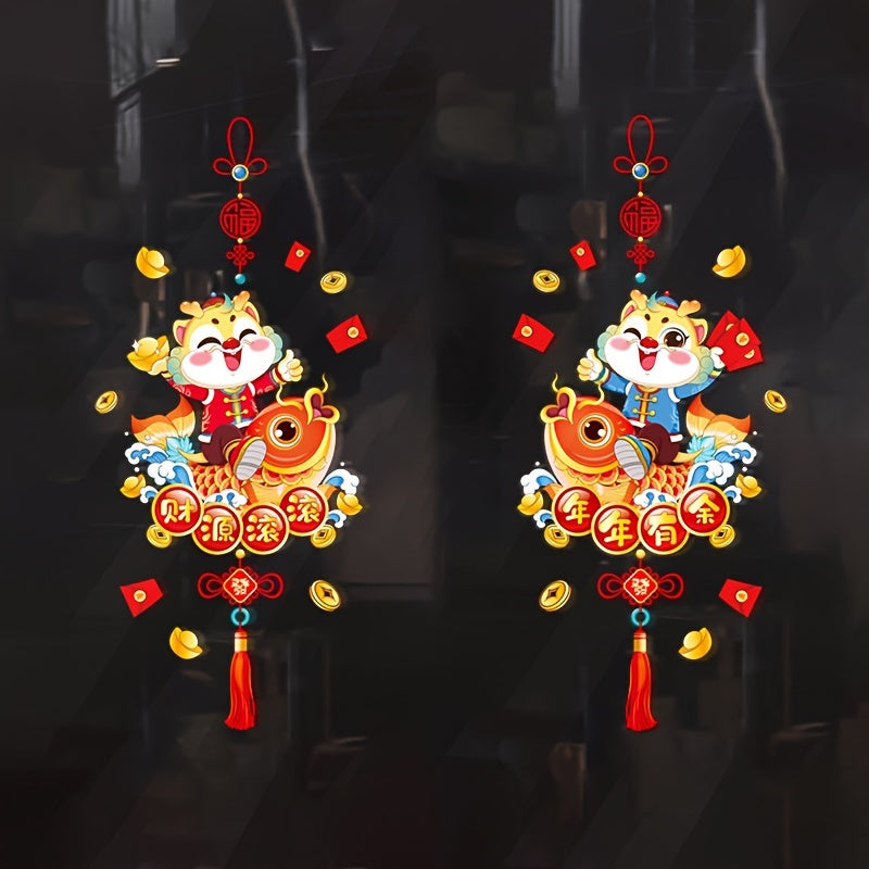 Dragon Year Stickers Colorful Window Decorations