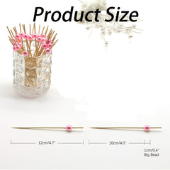 100 Bamboo Cocktail Picks Appetizer Party Food Garnish