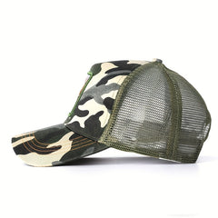 Animal Embroidery Baseball Cap Mesh Peaked Cap