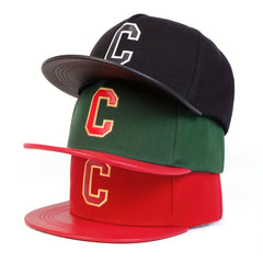Men's Outdoor C Letter Baseball Cap Adjustable Casual Hat Hip Hop Hat