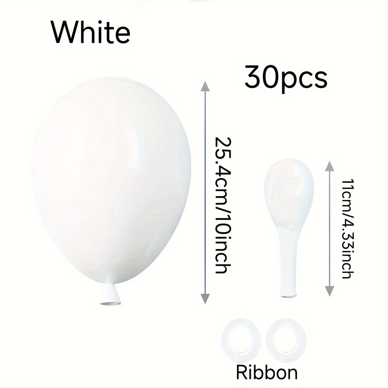 30pcs Halloween Balloons with Ribbon