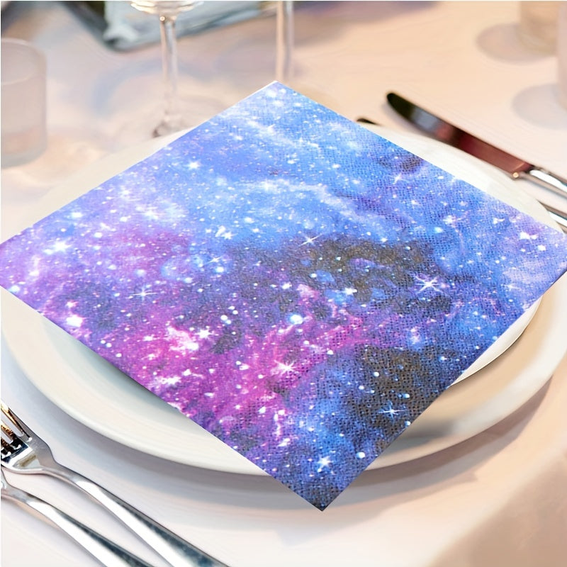 Galaxy Party Supplies Set Solar System Paper Plates Cups Napkins For 24