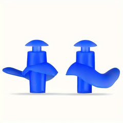 Waterproof Silicone Ear Plugs for Adults - 2 Pairs