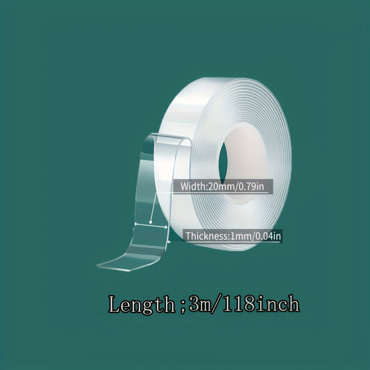 1pc 3 Styles Fixing Tape Transparent Easy To Use Strong Viscosity