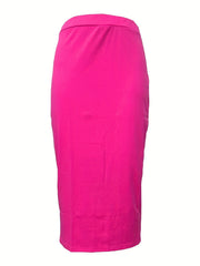 Back Split Bodycon Skirt for Women