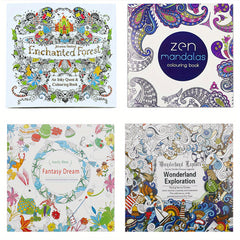 16 Unique Adult Coloring Books: No Repeat Patterns
