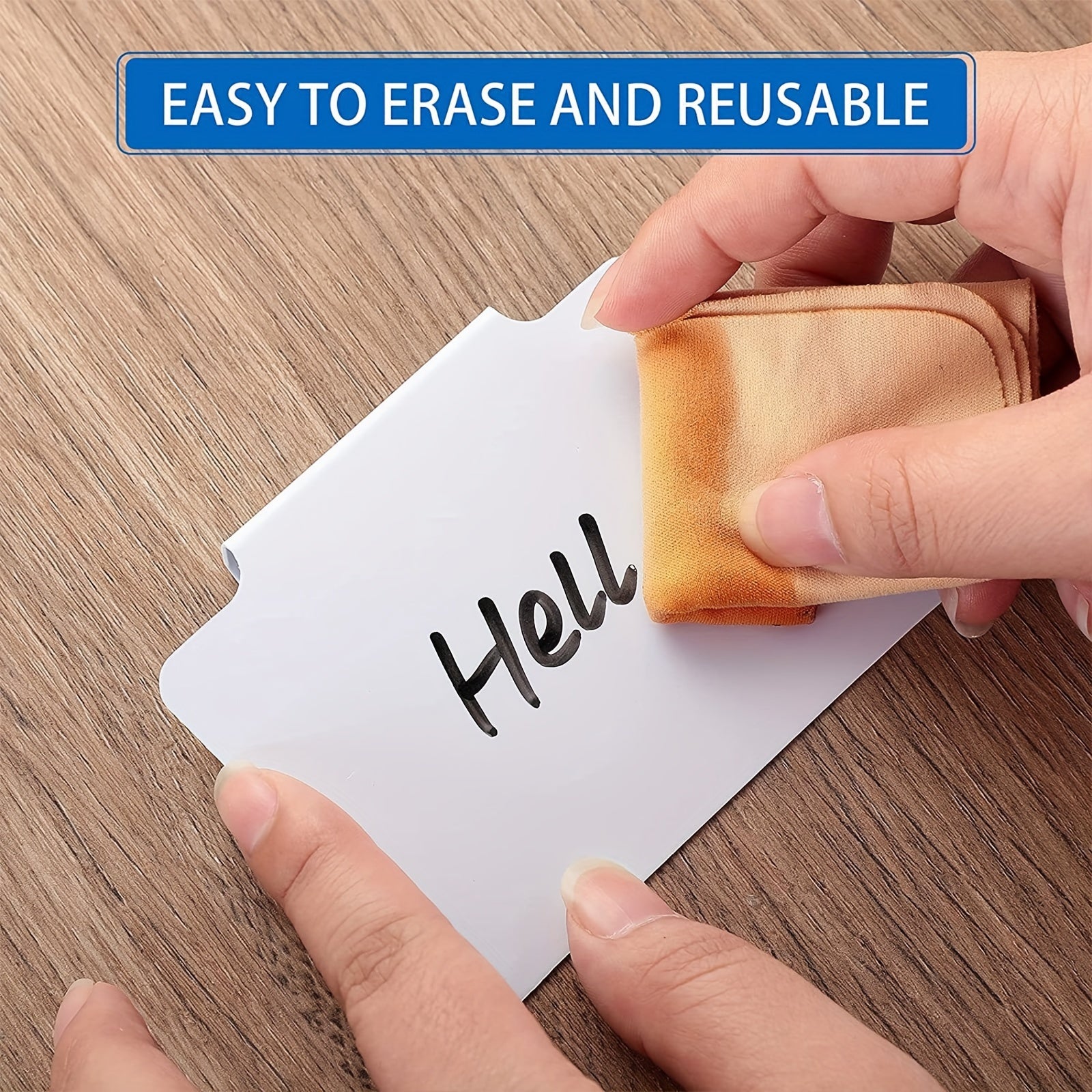 10pcs Plastic Clip on Baskets & Bin Labels for Office Organization