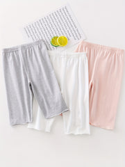 Girls Thin Cotton Bottoming Shorts Mid Stretch Quick drying Shorts