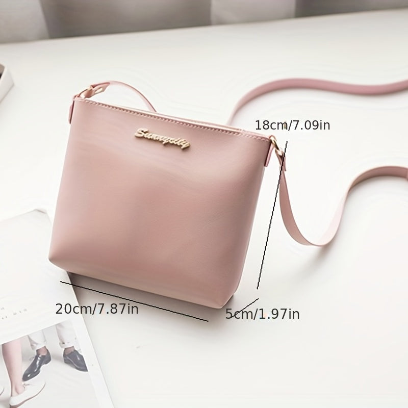 Minimalist PU Crossbody Bag Women's Handbag & Phone Purse