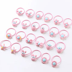 40pc Girls Elastic Hair Tie Hair Rope Hair Ring Hair Accessories