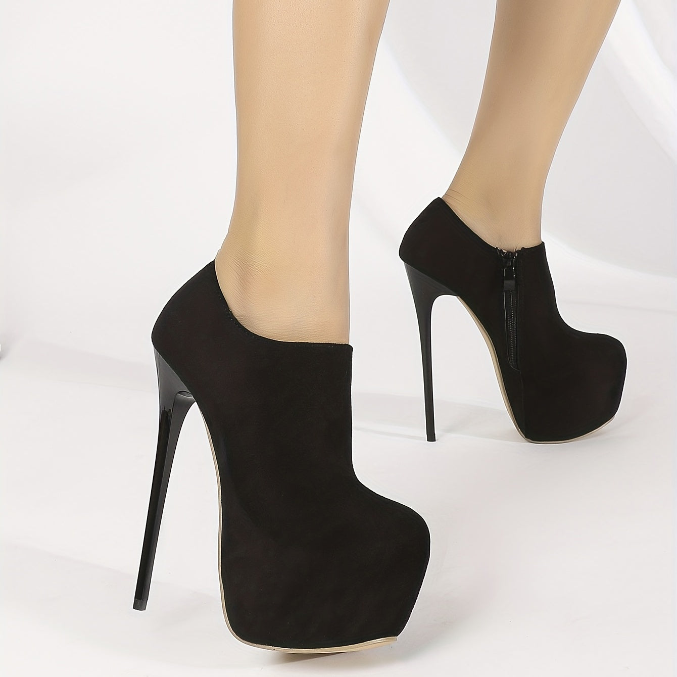 Women's Stiletto Heel Platform Short Boots