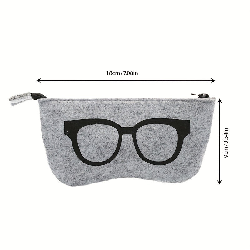 Zipper Cloth Glasses Bag Sunglasses Eyewear Accessories Men Women