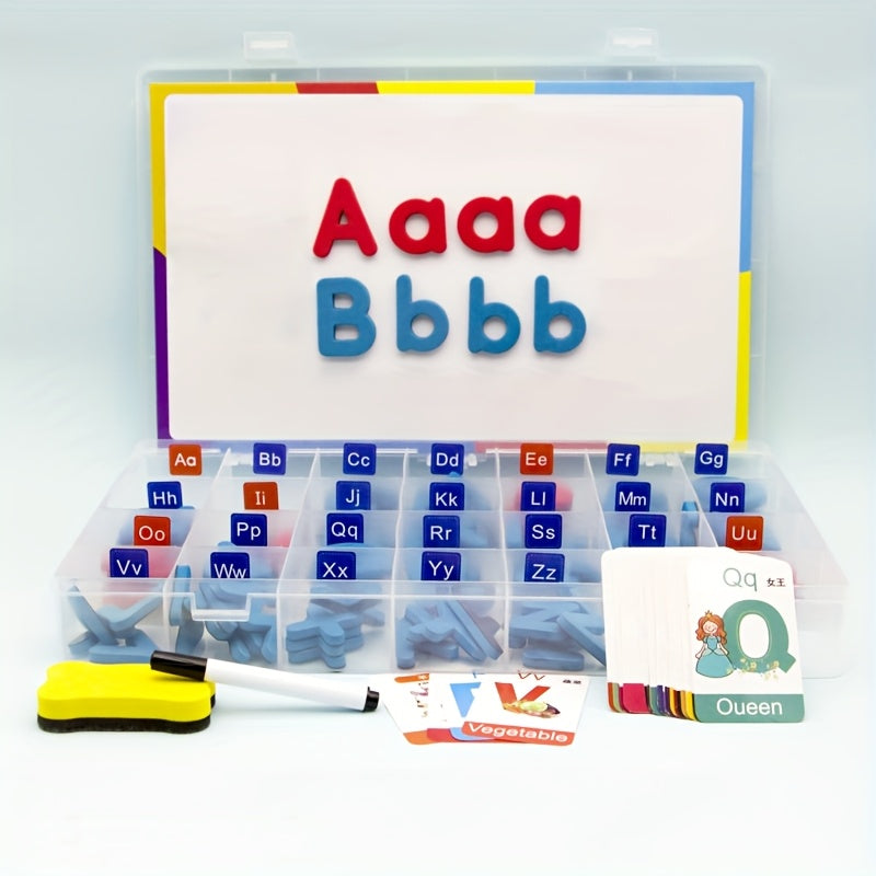 55-Piece Spelling Tool Set for Kids: Uppercase & Lowercase Letters