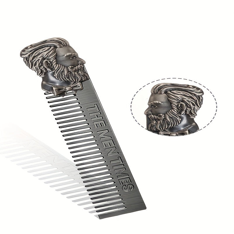Beard Brush Comb Set Portable Double Sided Styling Hair Comb + Travel Pouch