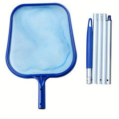 Pool Skimmer Net with 5 Sections Detachable Pole Leaf Skimmer Mesh Rake