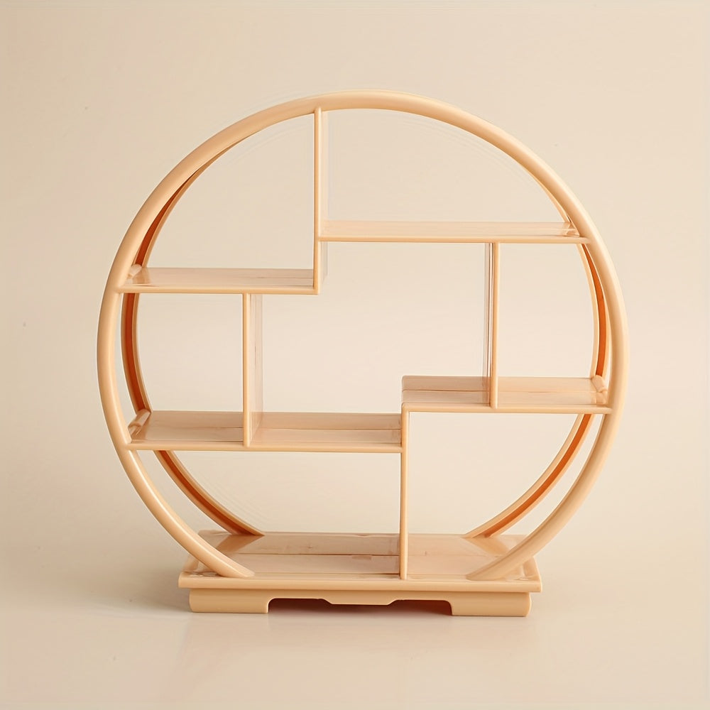 Mini Samurai Frame Dollhouse Ornament Apricot Wood