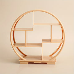 Mini Samurai Frame Dollhouse Ornament Apricot Wood