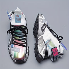 Men's High Top Sport Shoes Comfortable Breathable Non Slip Casual Sneakers