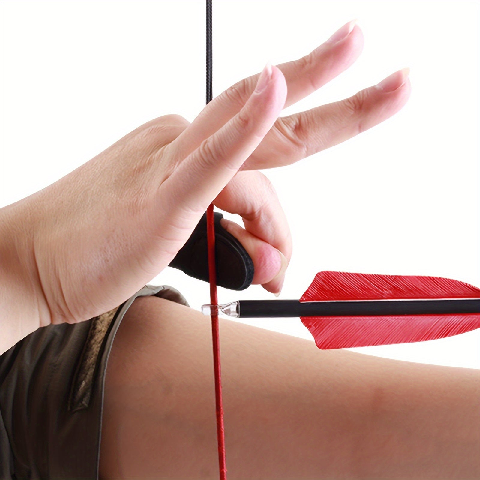 Archery Finger Tab Longbow Recurve Bow Protective Gear