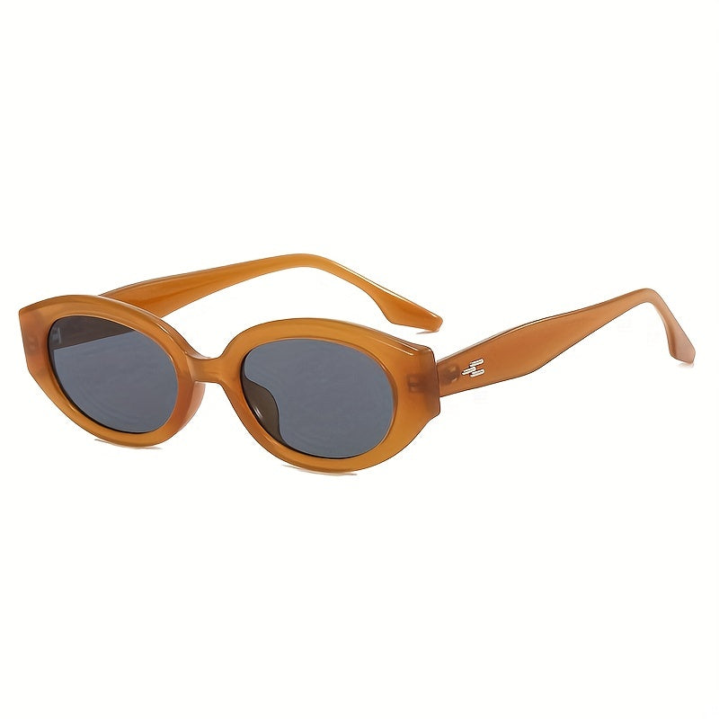 Irregular Rivet Jelly Sunglasses UV400