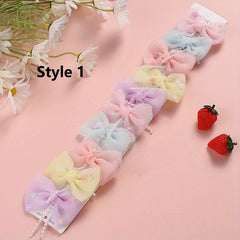 10pcs Sweet Bow Butterfly Hair Clips Princess Hair Accessories