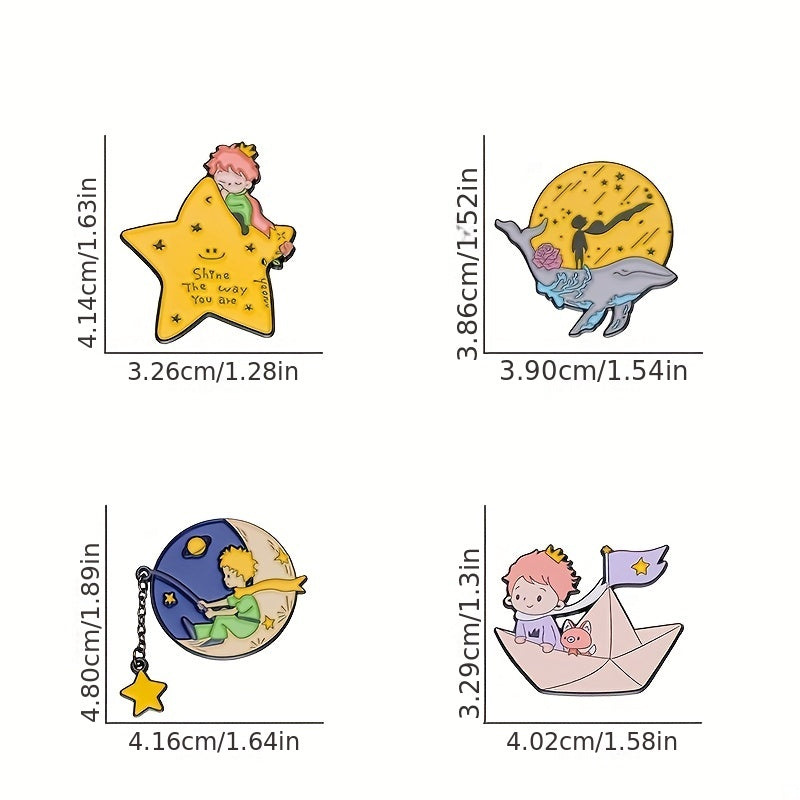 5pcs Cute Animal Brooch Pins for Men, Gifts for Friends, Birthday