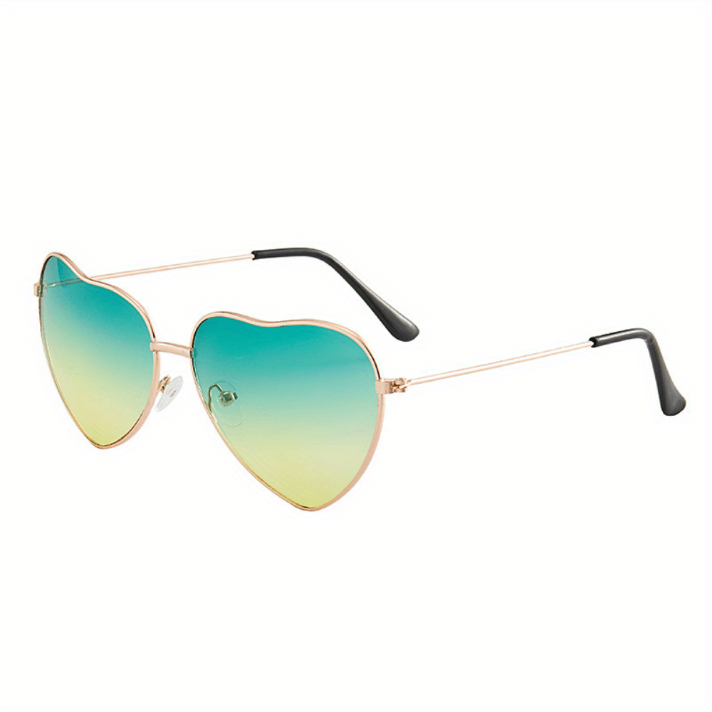 Heart Metal Frame Sunglasses UV400