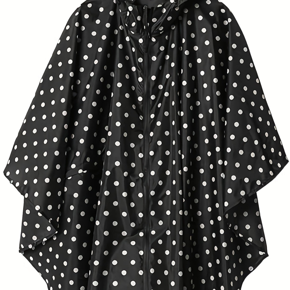 Polka Dot Lightweight Rain Poncho Jacket PU Raincoat