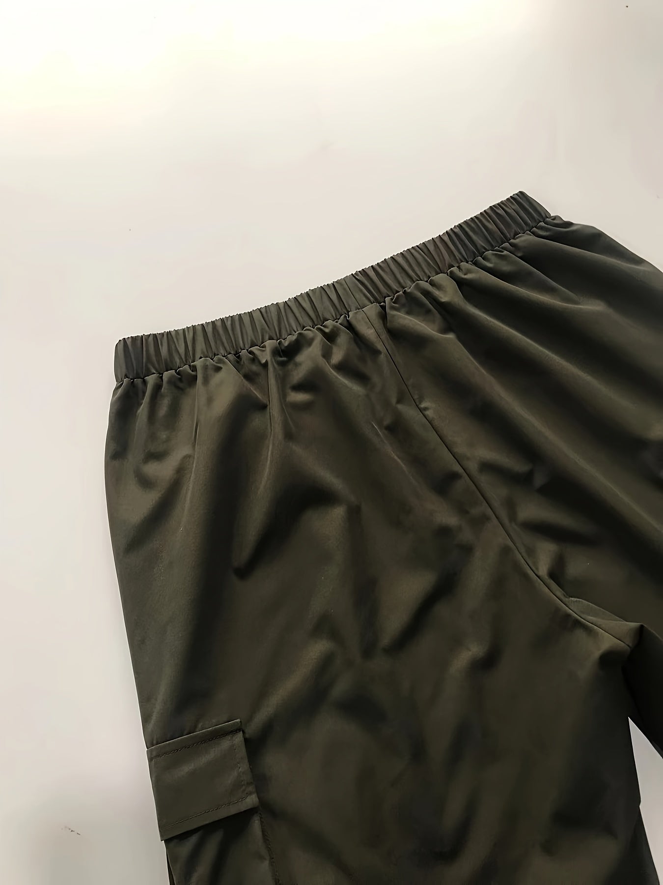 Women's Plus Solid High Rise Cargo Trousers