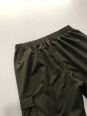 Women's Plus Solid High Rise Cargo Trousers