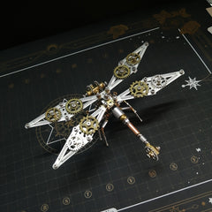 3D Metal Dragonfly Steampunk Puzzle DIY Insect Model