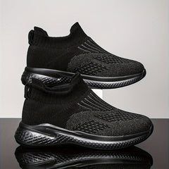 Girl's Slip On Sock Shoes Breathable Non Slip Sneakers