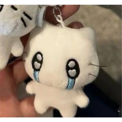 3pcs Plush Bag Charm Keyring Pendant Cats Accessory Gift for Her
