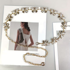 Y2K Butterfly Metal Waist Chain Belly Chain for Women