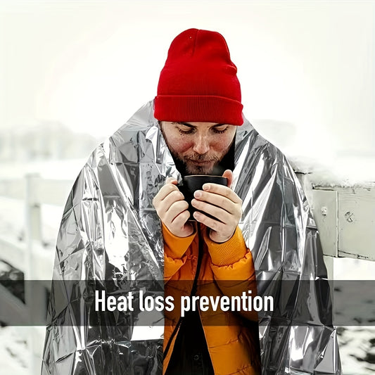 Portable Survival Insulation Blanket for Outdoor Camping