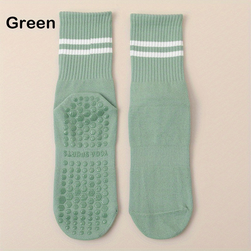 Non slip Yoga Socks Striped Silicone Dance Socks Breathable