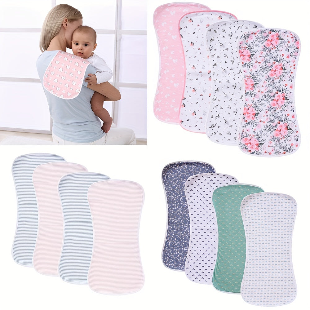 4 Pack Ultra Soft Burp Cloths Absorbent Waterproof Unisex Baby