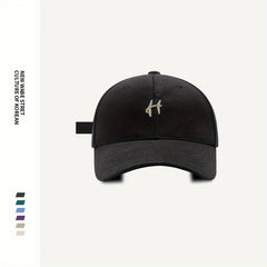 Embroidery Cotton Baseball Cap Solid Casual Couple Dad Hats Unisex