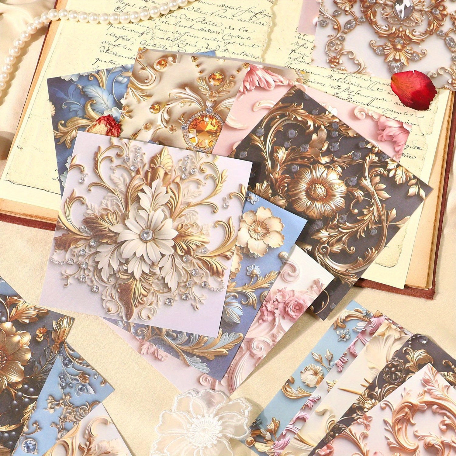 Baroque Vintage Stationery for Journal Collage DIY