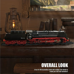 BR01 Steam Train Building Kit & Engineering Toy Collectible Locomotive Set