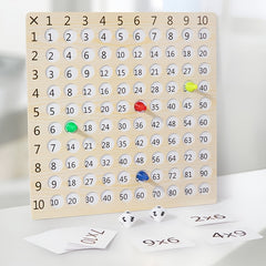 Wooden Math Toys Multiplication Table for Arithmetic Teaching Aids