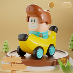 Fruit Theme Cartoon Car Toy Set Mini Push Inertia Pull Back Sliding Cars