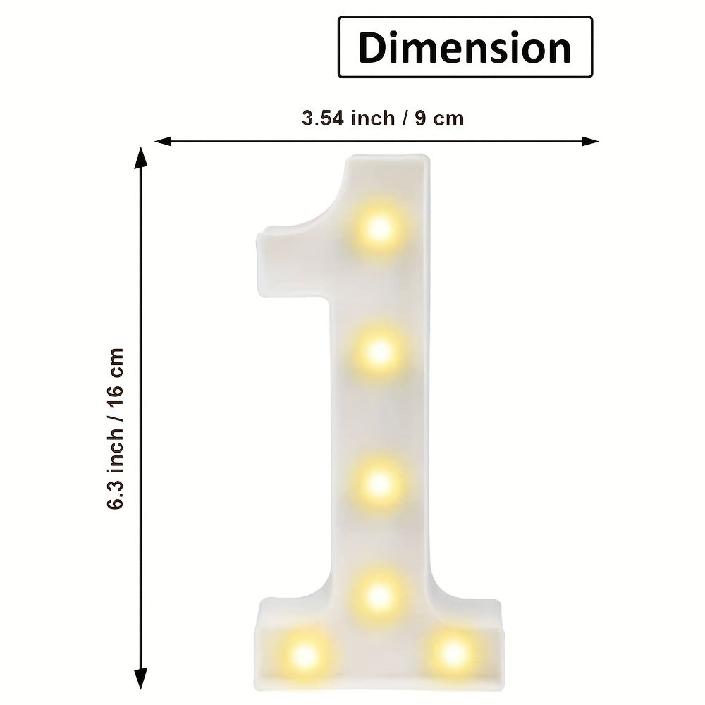 LED Light Up Numbers 0-9 for Festive Home Decor