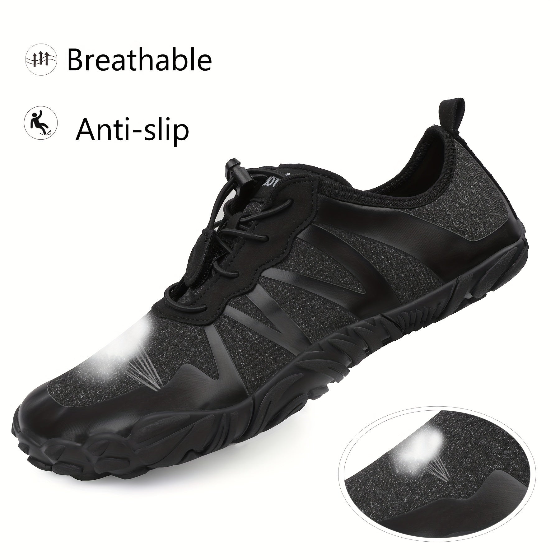 Men's Quick Drying Water Shoes Lightweight Beach Aqua Socks