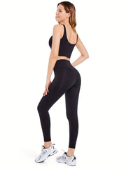 Yoga Set: Sports Bra & Leggings, High Impact, High Stretch
