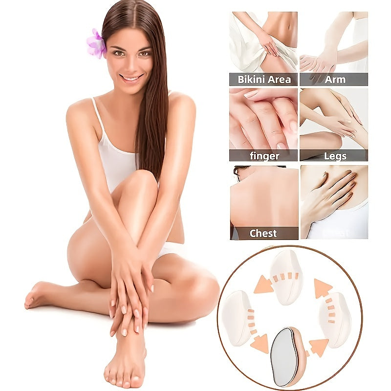 Crystal Glass Depilation Eraser Painless Depilator