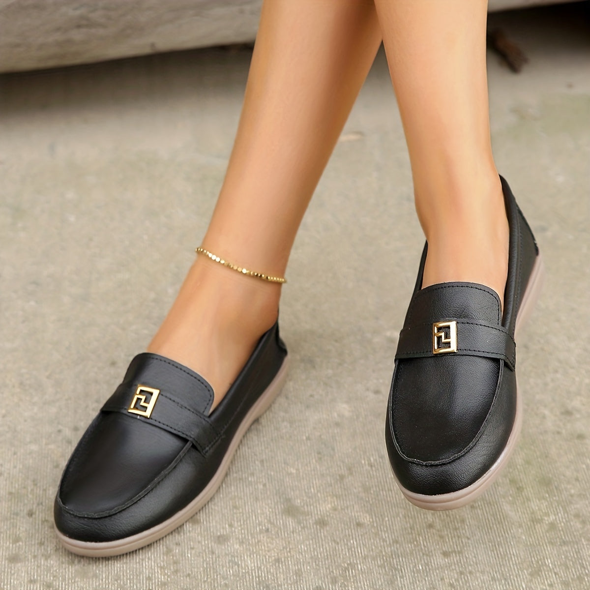 Women's Flat Loafers Comfy Slip On Low Top Shoes